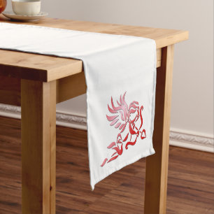 Red Cupid with Bow and Arrow Medium Table Runner