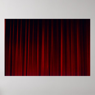 Red curtain poster