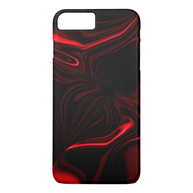Red curves or undulations in dark background. Case-Mate iPhone case (Back)