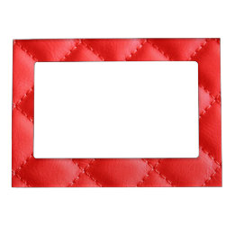 Red Cushion Pattern Modern Magnetic Frame