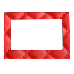 Red Cushion Pattern Modern Magnetic Frame
