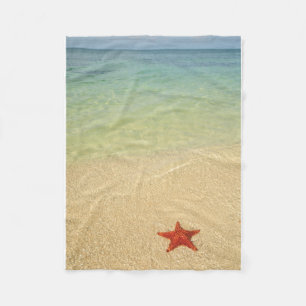 Red Cushion Sea Star Trinidad, Cuba Fleece Blanket