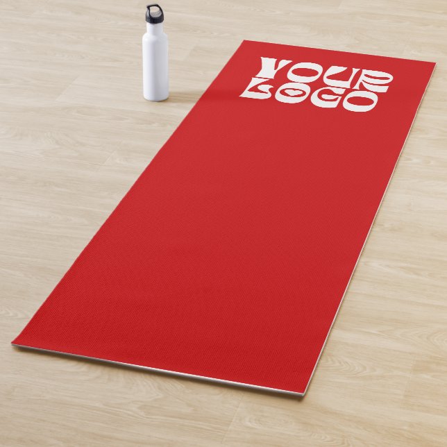 Red Custom Logo Promotional Business Yoga Mat (In Situ)