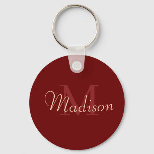 Red Custom Name Love Gift Personalised Key Ring