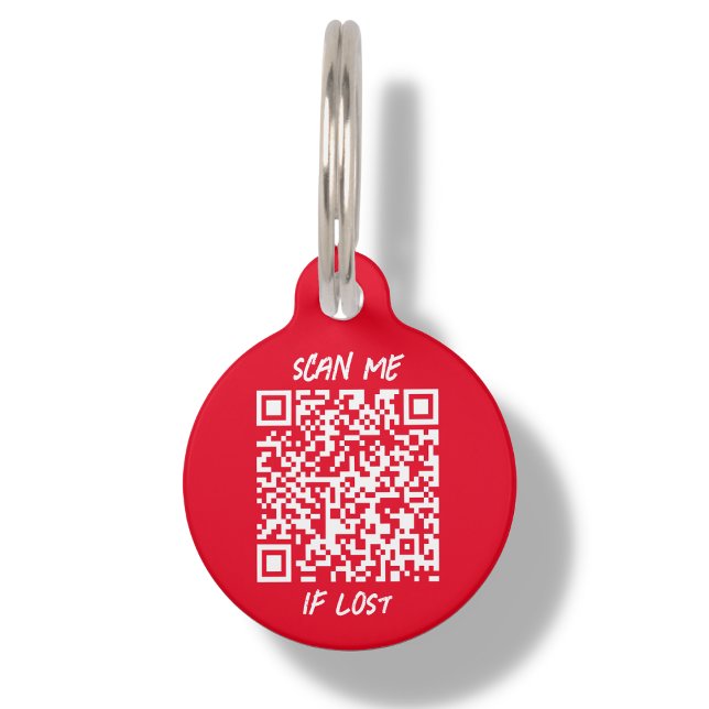 Red Custom QR Code | Scan Pet ID Tag (Creator Uploaded)