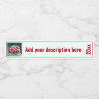 Red Custom Replacement RING BINDER SPINE LABELS