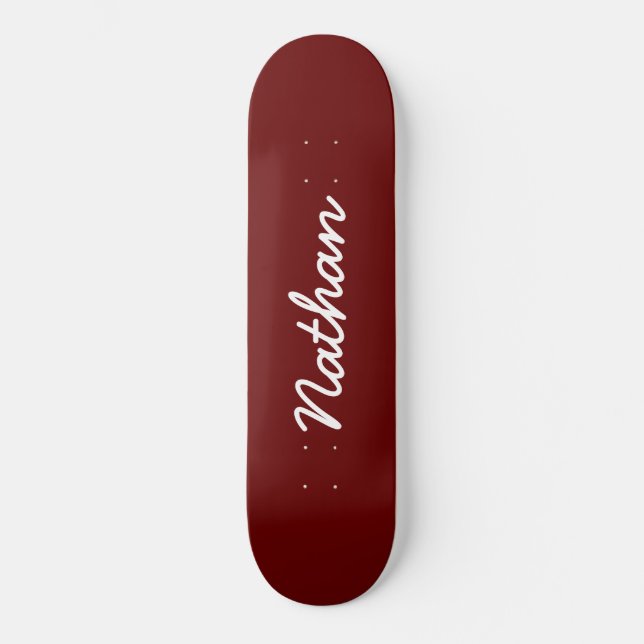Red Customisable Skateboard (Front)
