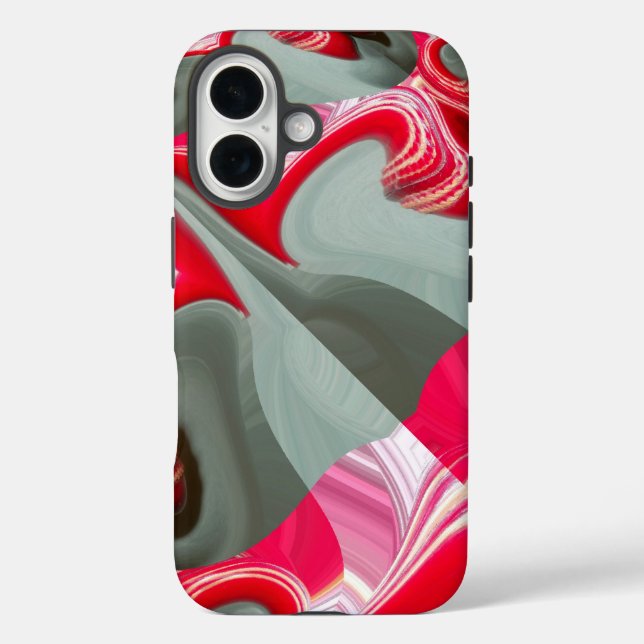 red Customise Product Case-Mate iPhone Case (Back)