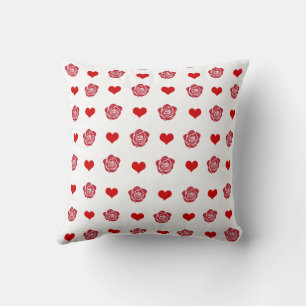 Red Cute Cosy Modern Romantic Chic Stylish Heart Cushion