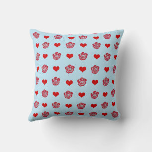 Red Cute Cosy Modern Romantic Chic Stylish Heart Cushion