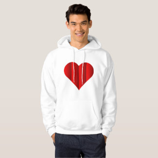 Red Cute Heart Logo Hoodie