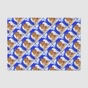 Red Dachshund Angel Tissue Paper