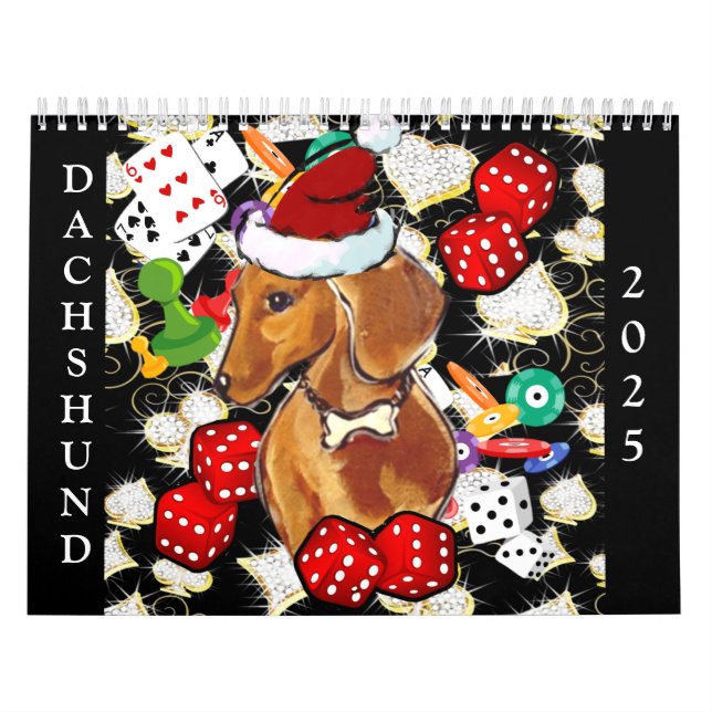 Red Dachshund   Calendar (Cover)