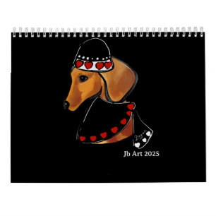 Red Dachshund Calendar