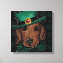 Red Dachshund         Canvas Print
