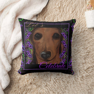 Red Dachshund Cushion