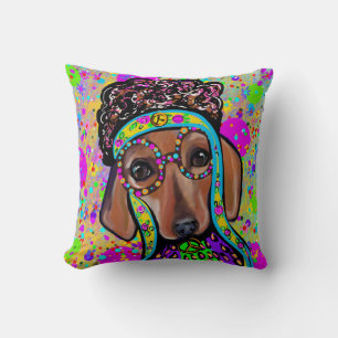 RED DACHSHUND CUSHION