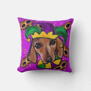 RED DACHSHUND    CUSHION