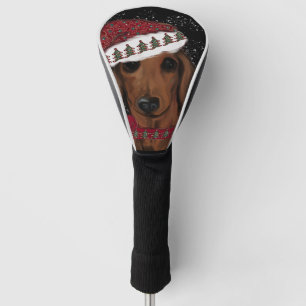 Red Dachshund Golf Head Cover