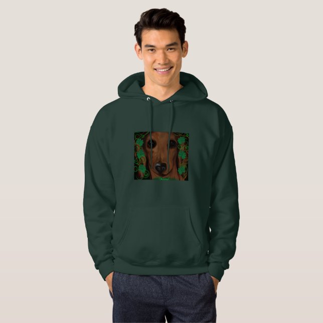 Red Dachshund    Hoodie (Front Full)