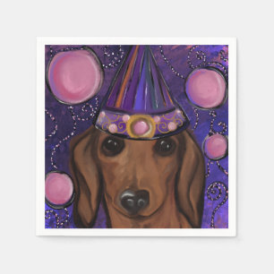 Red Dachshund         Napkin