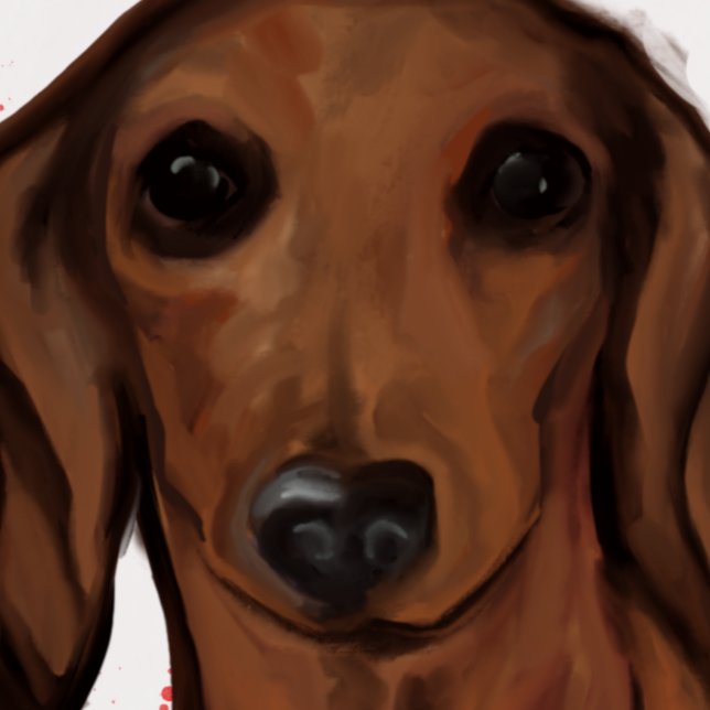 RED DACHSHUND          POSTCARD (Creator Uploaded)