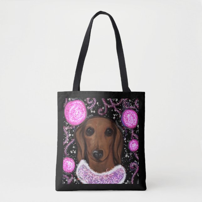 Red Dachshund         Tote Bag (Front)