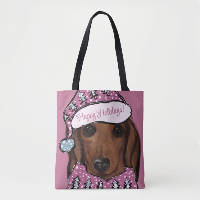 Red Dachshund         Tote Bag (Front)
