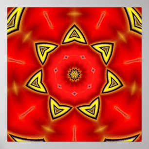 Red Daffodil Poster