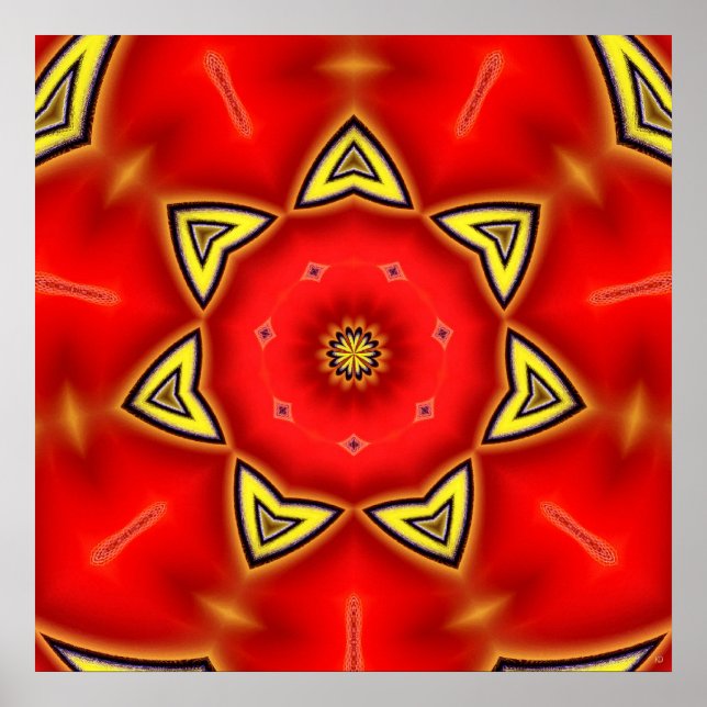 Red Daffodil Poster (Front)