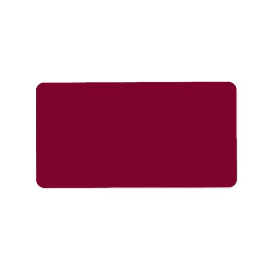 Red Dahlia Brick Maroon Burgundy 2015 Colour Trend Address Label