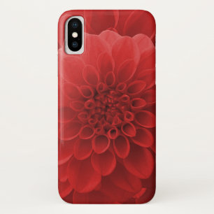 Red Dahlia iPhone X Case