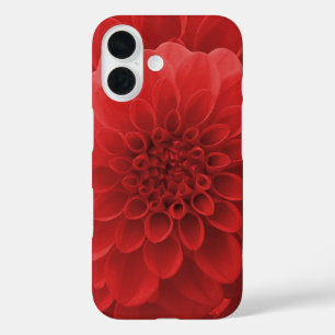 Red Dahlia iPhone 16 Case