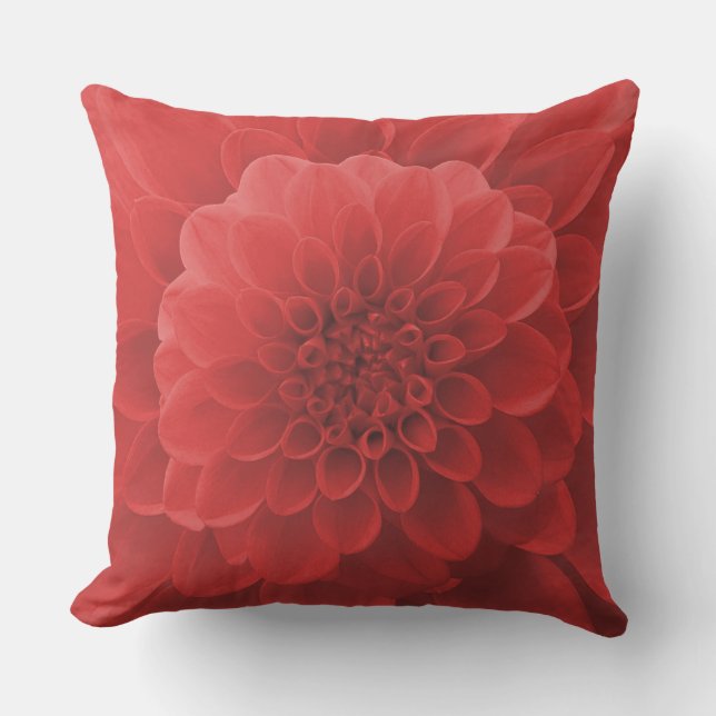 Red Dahlia Cushion (Front)