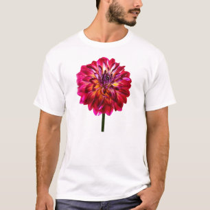 Red Dahlia Tinted With Yellow T-Shirt