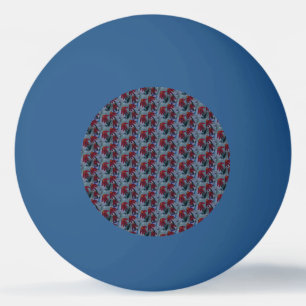 Red Daisies Ping Pong Ball