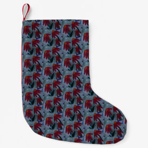 Red Daisies Small Christmas Stocking