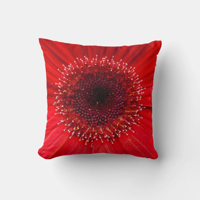 Red Daisy Cushion (Front)