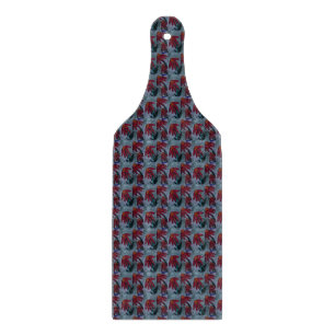 Red Daisy Cutting Board