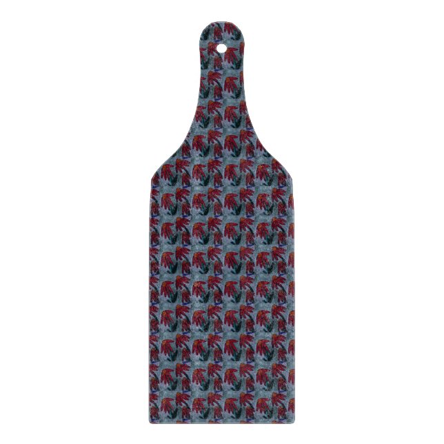 Red Daisy  Cutting Board (Front)
