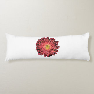 Red Daisy Flower Body Cushion