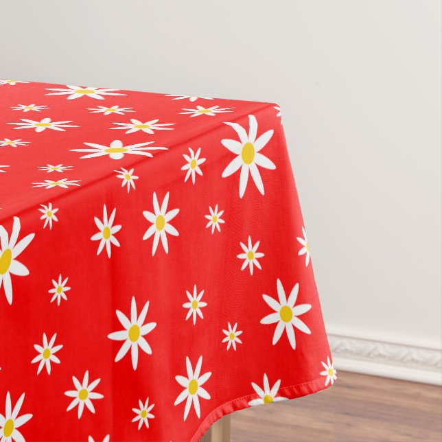 Red Daisy Tablecloth (In Situ)