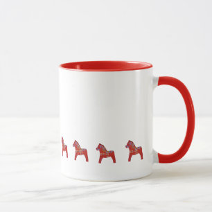 Red Dala Horse Coffee Mug