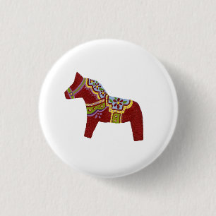 Red Dala Horse Design # 6 pin