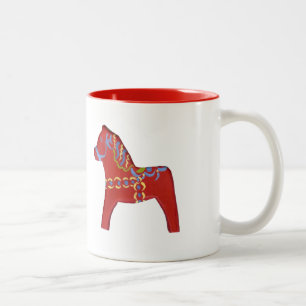 Red Dala Horse Mug