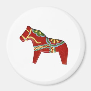 Red Dala magnet