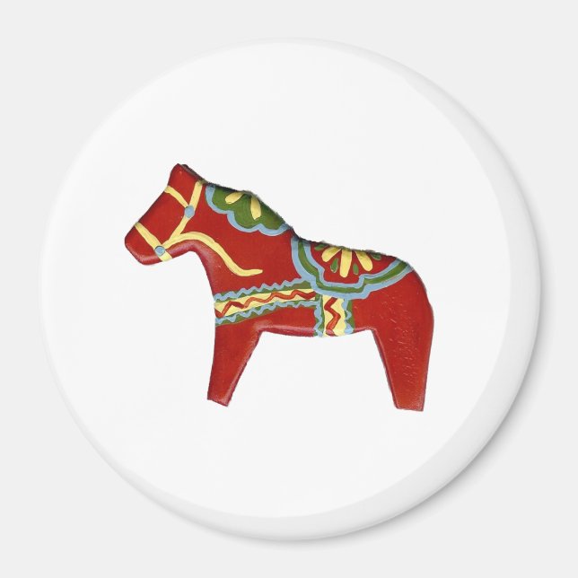Red Dala magnet (Front)