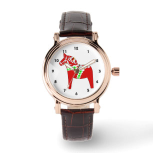 Red Dalarna Horse Watch