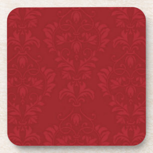 Red Damask Coaster