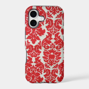 Red Damask Pattern for I Phone